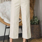 RIBBED VELVET CROP WIDE LEG PANTS PLUS