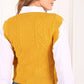 Ruffle sweater vest