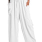 Full Size Pocketed Drawstring Wide Leg Pants