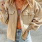 Zip-Up Drawstring Hooded Jacket