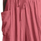 Full Size Pocketed Drawstring Wide Leg Pants