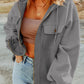 Zip-Up Drawstring Hooded Jacket