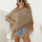 Heathered Fringe Detail Poncho