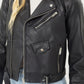 Faith Apparel Faux Leather Zip Up Biker Jacket