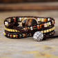 Geometrical Shape Triple-Layer Bracelet