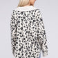 Vintage Washed Leopard Corduroy Buttoned Jacket