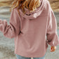 Zip-Up Drawstring Hooded Jacket