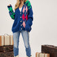 Plus V Neck Button Front Cardigan