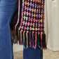 Angel Wings Full Size Multicolored Open Front Fringe Hem Cardigan