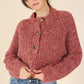 Melange multicolor sweater top