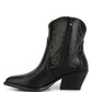 Aries Ankle Length Block Heel Cowboy Boots