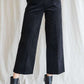 RIBBED VELVET CROP WIDE LEG PANTS PLUS
