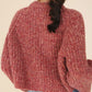 Melange multicolor sweater top