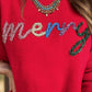 MERRY Round Neck Long Sleeve Sweater