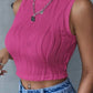 Round Neck Cropped Tank