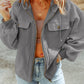 Zip-Up Drawstring Hooded Jacket