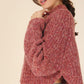 Melange multicolor sweater top