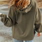 Zip-Up Drawstring Hooded Jacket