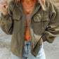 Zip-Up Drawstring Hooded Jacket