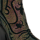 Glimmer Rhinestones Embellished Shimmer Calf Boots