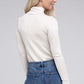 Ribbed Turtle Neck Long Sleeve Top