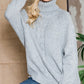 Solid Long Sleeve Turtleneck Sweater