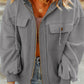 Zip-Up Drawstring Hooded Jacket
