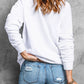 LOVE Round Neck Dropped Shoulder Sweatshirt