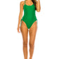 Sexy baywatch style one piece with spaguetti strap