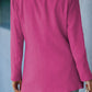 Double-Breasted Padded Shoulder Blazer with Pockets
