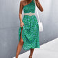 Floral Smocked One-Shoulder Midi Dress