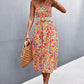 Floral Smocked One-Shoulder Midi Dress