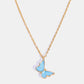 Butterfly Pendant Copper 14K Gold-Plated Necklace