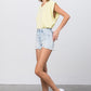 HIGH RISE PREMIUM SHORTS WITH FRONT ZIPPER