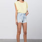 HIGH RISE PREMIUM SHORTS WITH FRONT ZIPPER