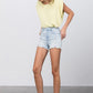 HIGH RISE PREMIUM SHORTS WITH FRONT ZIPPER