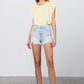HIGH RISE PREMIUM SHORTS WITH FRONT ZIPPER