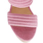 RAG&CO MILLE FEUX SUEDE SLIP-ON BLOCK HEELEDSANDAL