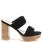 RAG&CO MILLE FEUX SUEDE SLIP-ON BLOCK HEELEDSANDAL