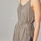 GINGHAM CAMI HIGH-LOW DRESS