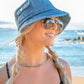 Pocket Accent Denim Bucket Hat