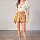 FRINGE TRIM HEM SHORTS