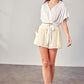 FRINGE TRIM HEM SHORTS