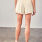 FRINGE TRIM HEM SHORTS