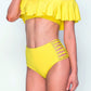 Belle off shoulder ruffle bikini set