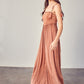 FRONT CHEST V LINE SMOCKED JUMPSUIT