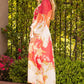 LONG SLEEVE V-NECK CHIFFON DRESS