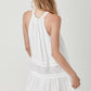 HALTER NECK TRIM LACE WITH FOLDED DETAIL DRESS