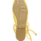 BARTSI HANDWOVEN COTTON TIE UP MULE FLATS