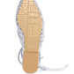 BARTSI HANDWOVEN COTTON TIE UP MULE FLATS